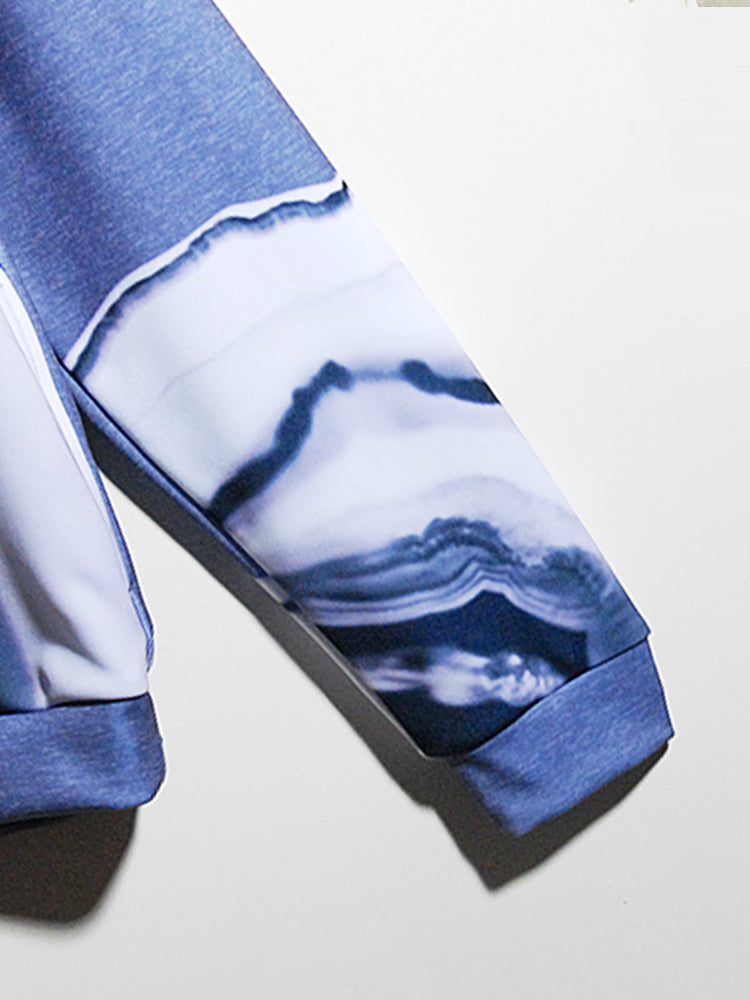 CROSS SECTION EMBOSS CREWNECK(MEN)