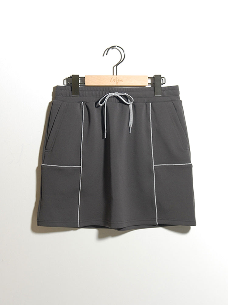 PIPING SWEAT SKIRT