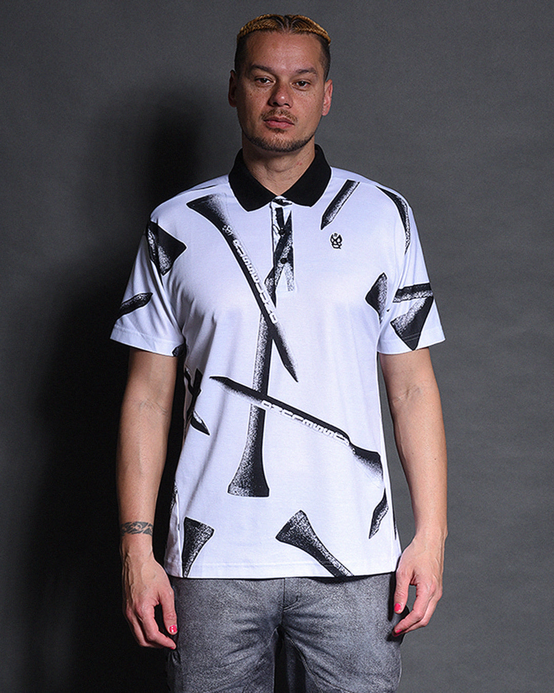 TEE PATTERN S/S POLO