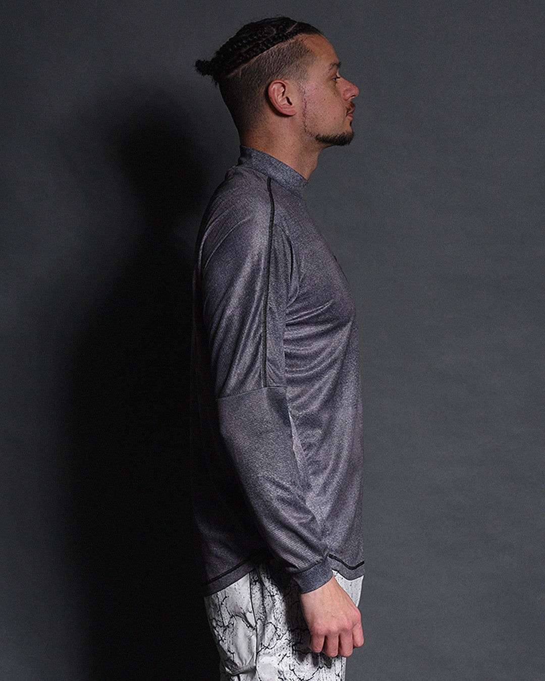 FADE L/S MOCKNECK TEE