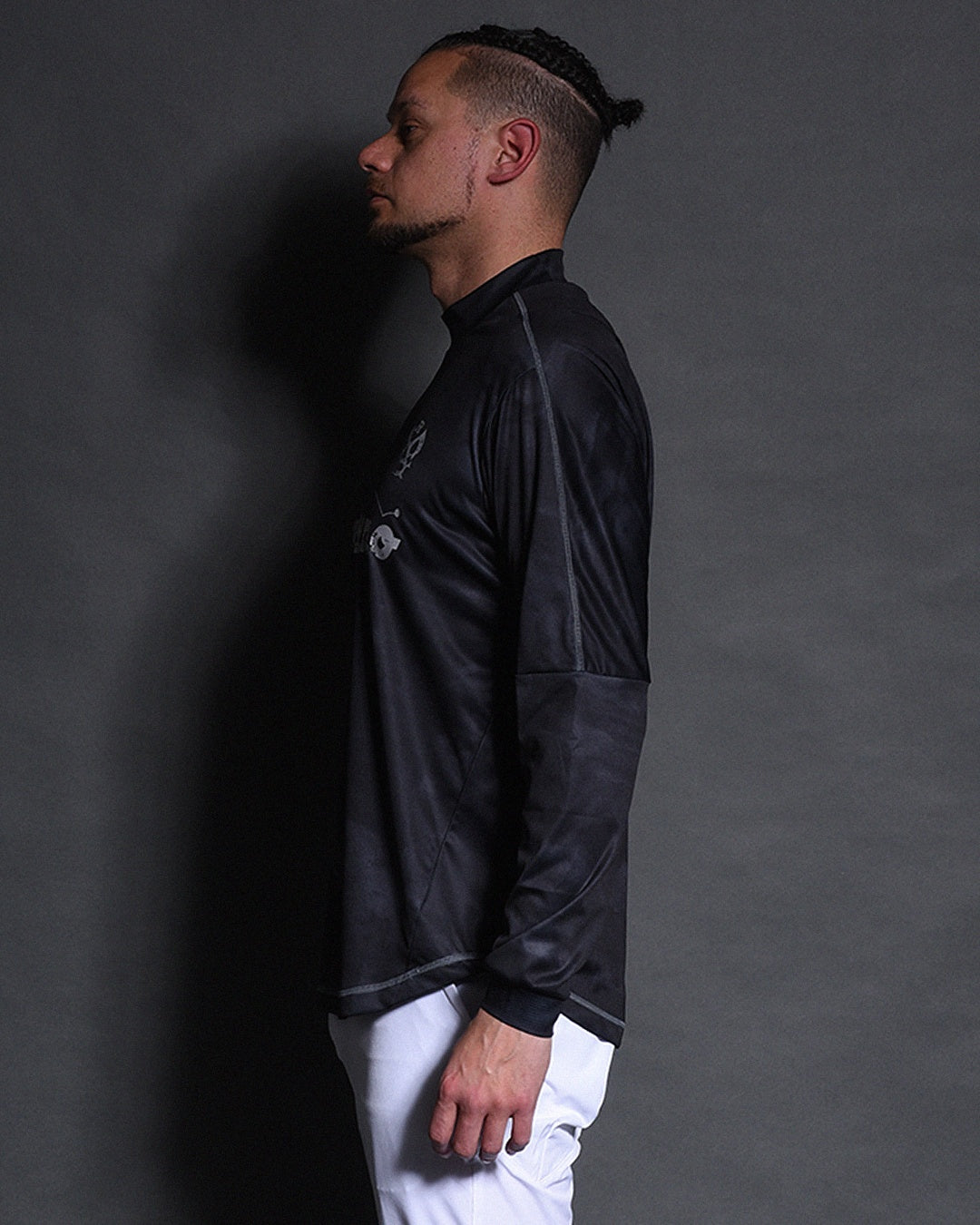 MARBLE L/S MOCKNECK TEE