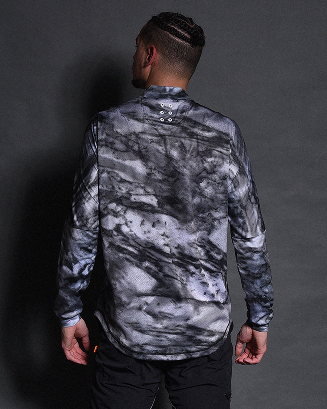 MARBLE L/S MOCKNECK TEE