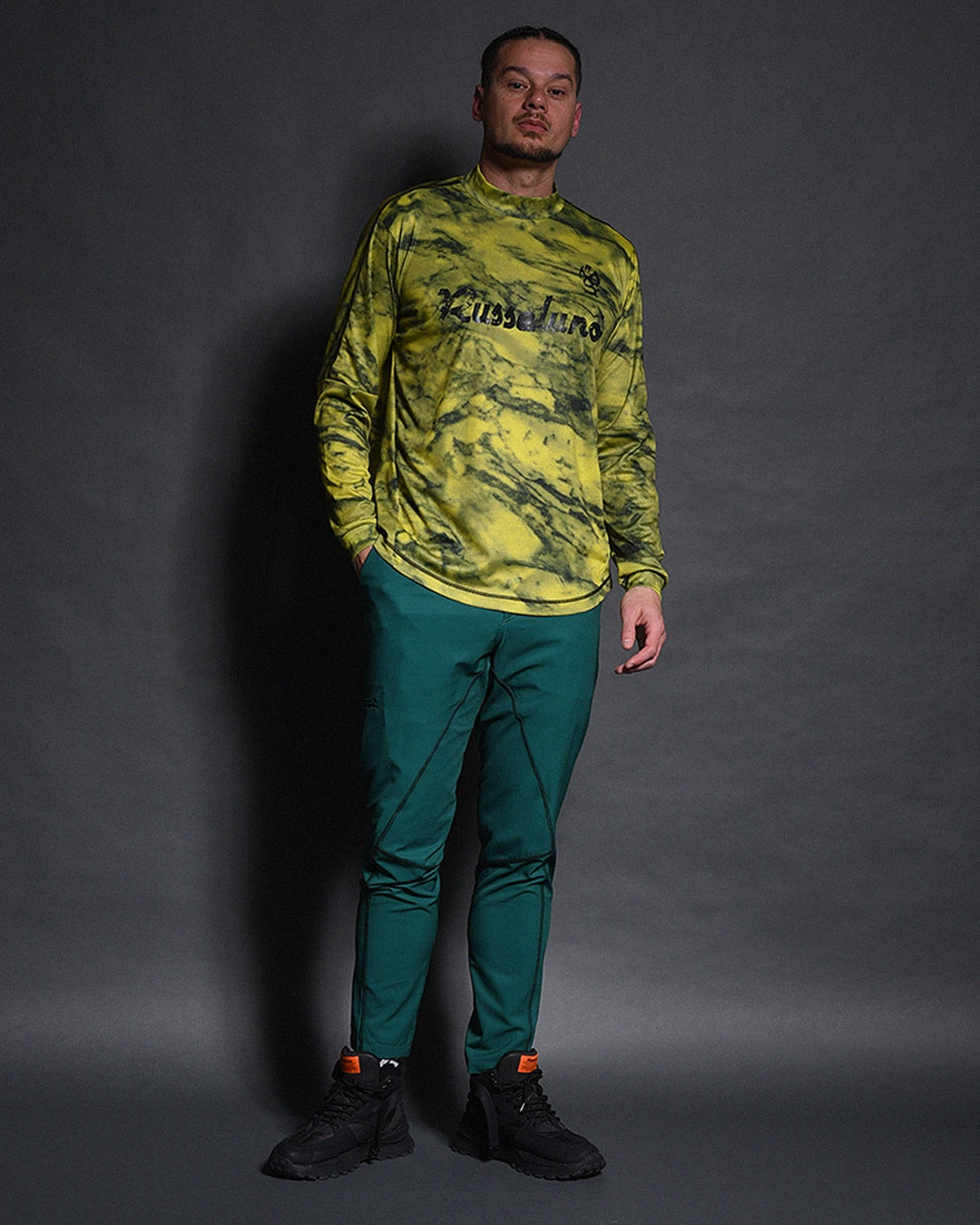 MARBLE L/S MOCKNECK TEE