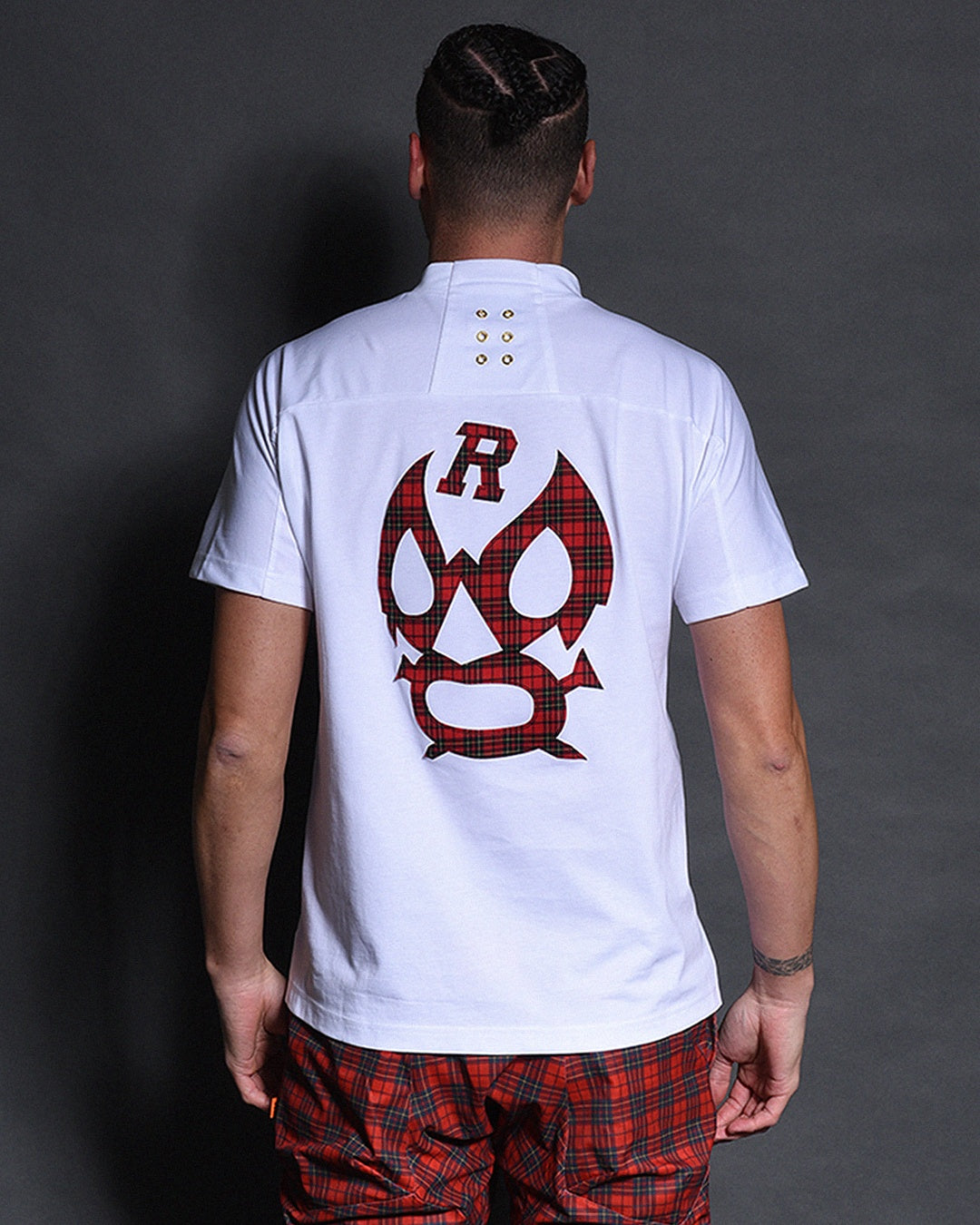 CHECK LUCHA S/S MOCKNECK TEE