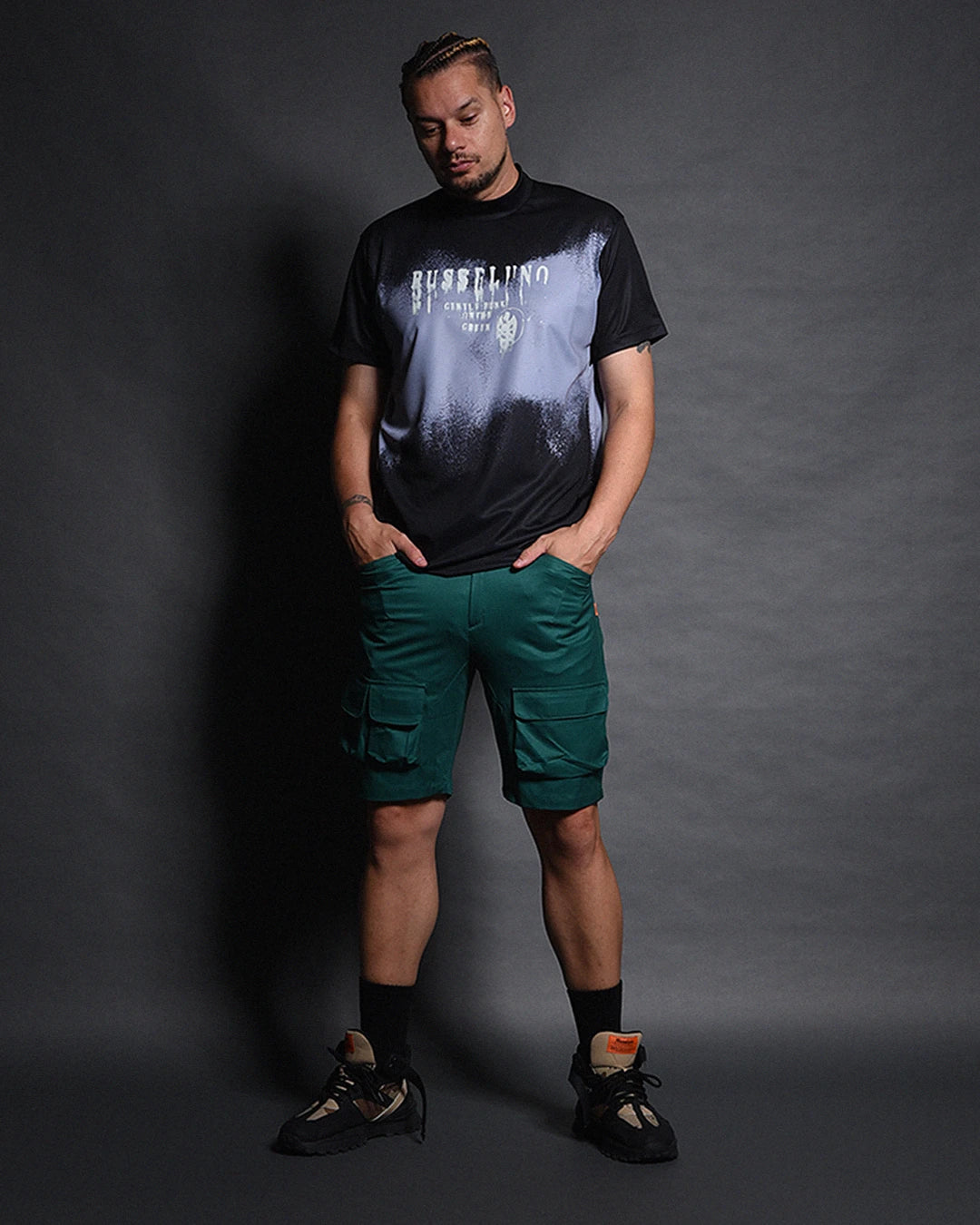 Solid Cargo Shorts