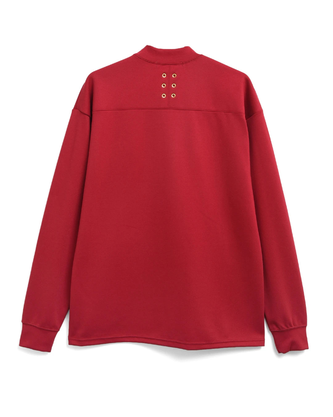 EMBROIDERY LOGO LOOSE FIT MOCKNECK LS