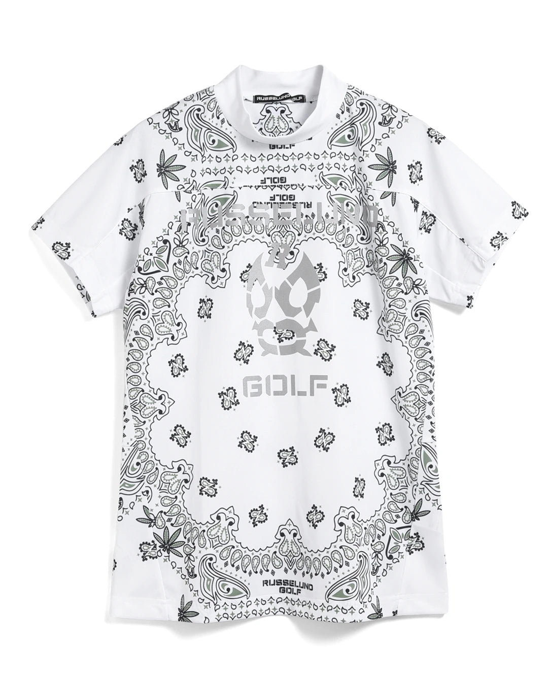 S/S MOCK NECK SHIRT (BANDANA)